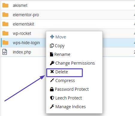 deleting-wps-hide-login-wordpress-plugin
