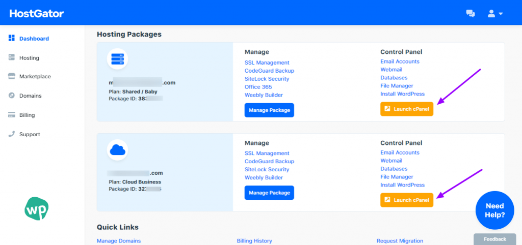 hostgator-hosting-panel-overview