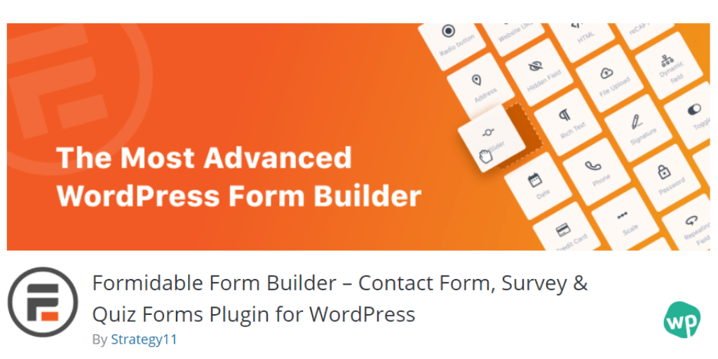 formidable forms wordpress plugin